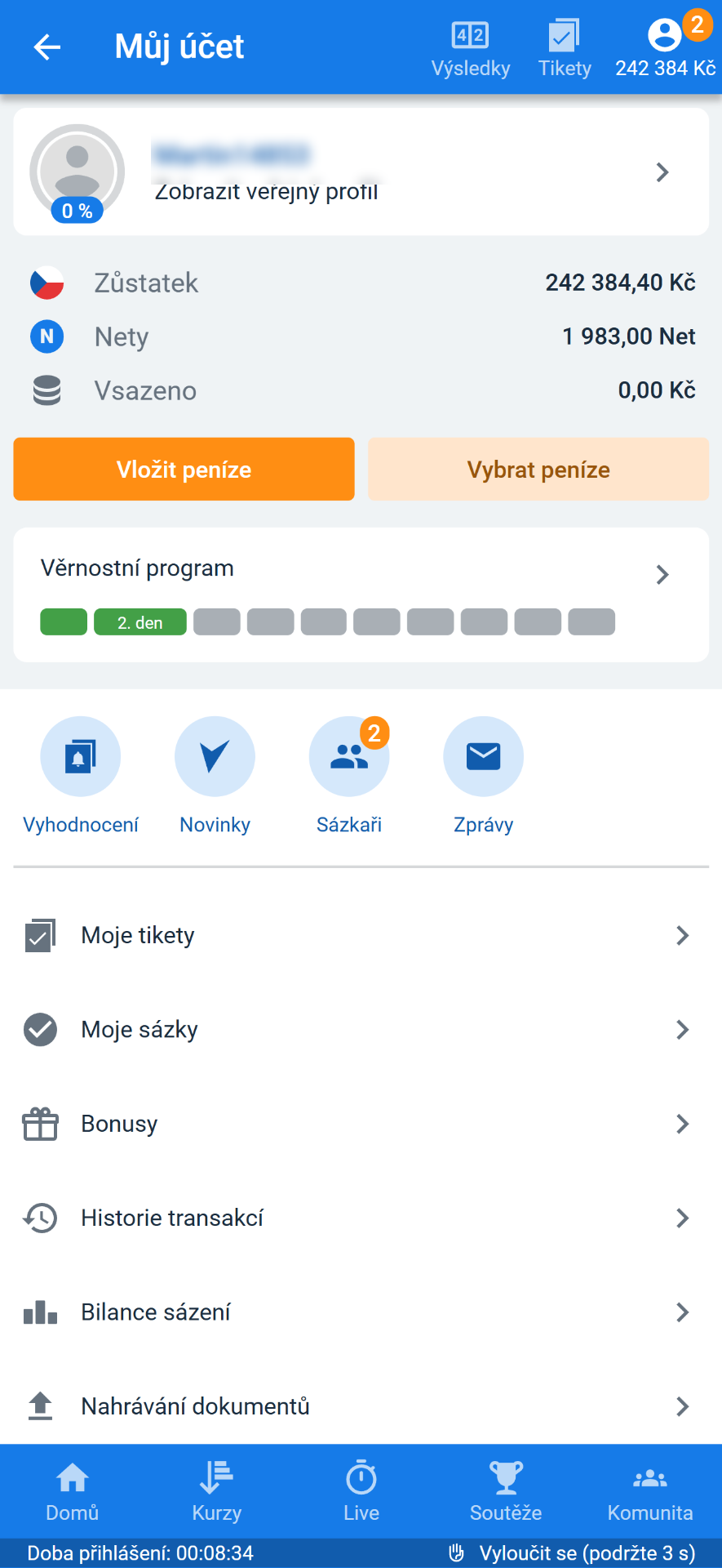 Recenze Účty členů 1
