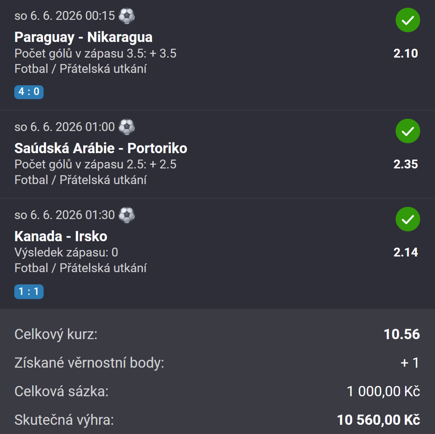 Originální tiket Fortuna, Vyhraný tiket Fortuna 2